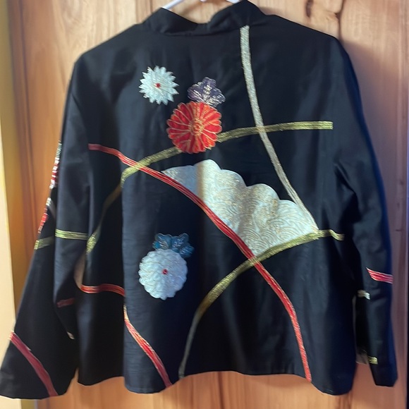 Draper’s & Damon’s gold embroidered lined open-front jacket - Picture 4 of 5